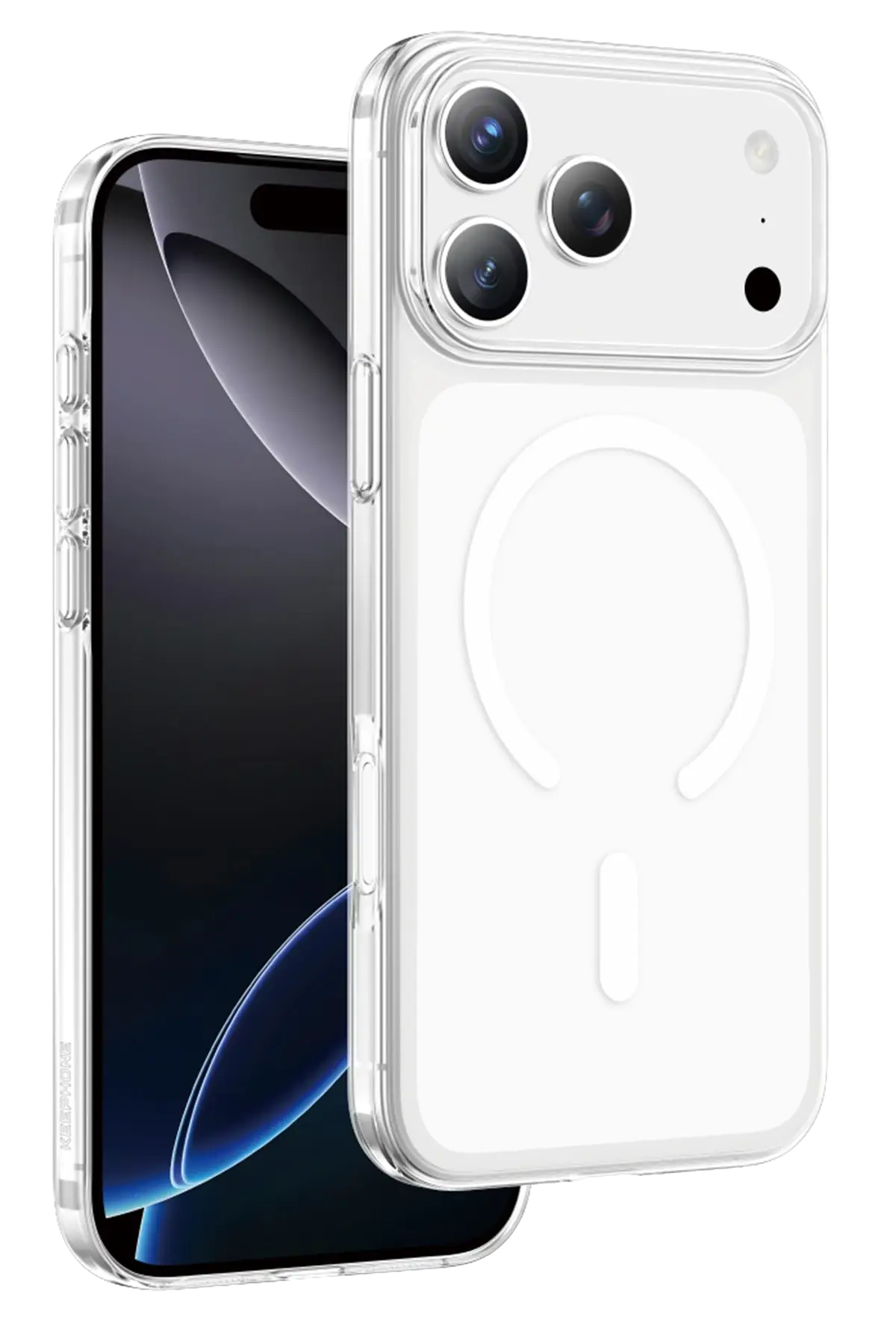 Keephone Apple iPhone 18 Pro Max X-Crystal Slim Magsafe Kılıf - Şeffaf
