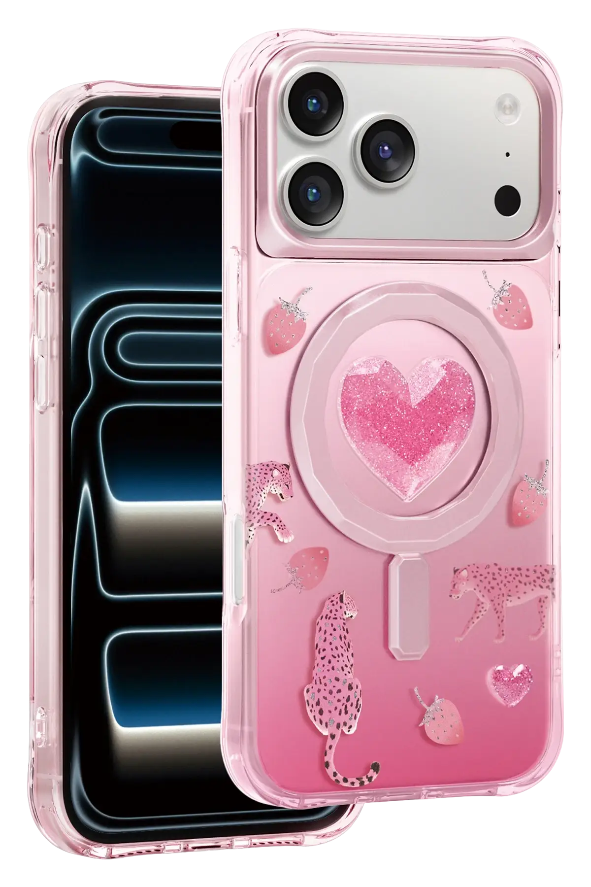 Keephone Apple iPhone 18 Pro Peachy Magsafe Kapak - Pembe