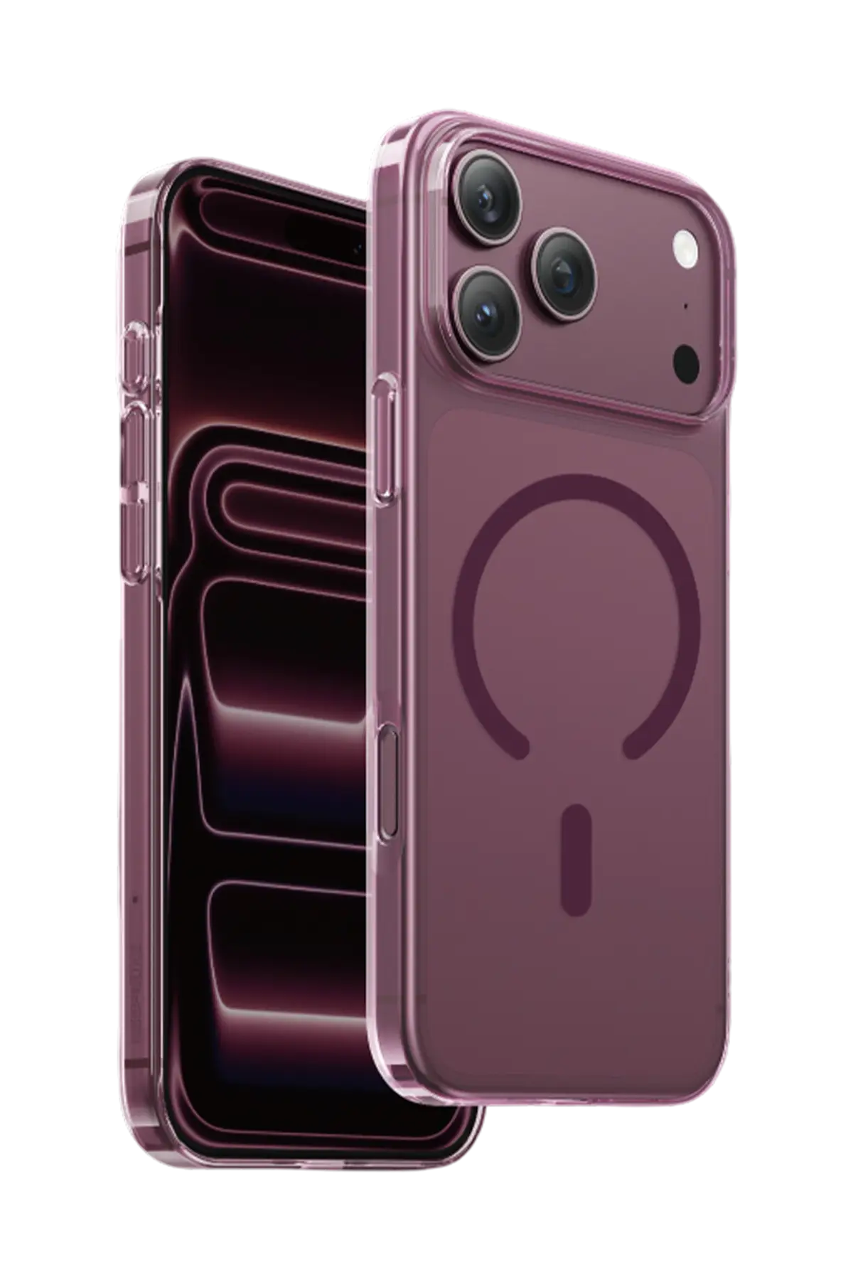 Keephone Apple iPhone 18 Pro X-Crystal Slim Magsafe Kılıf - Bordo