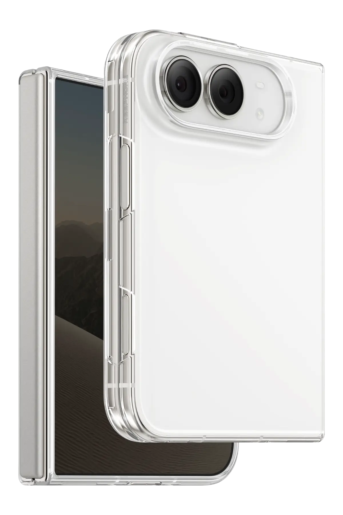 Keephone Apple iPhone Duo X-Crystal Slim Kılıf - Şeffaf