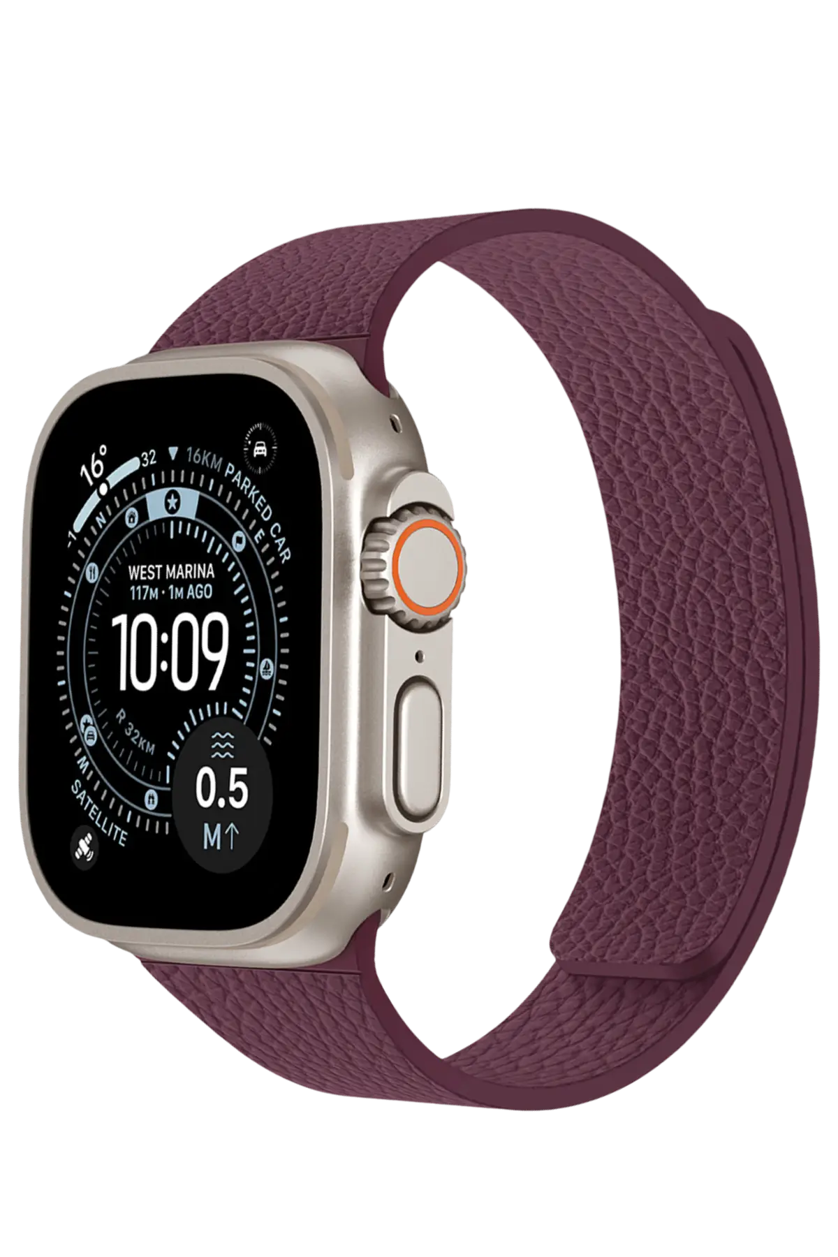 Keephone Apple Watch Ultra 49mm Lycucci Kordon - Bordo