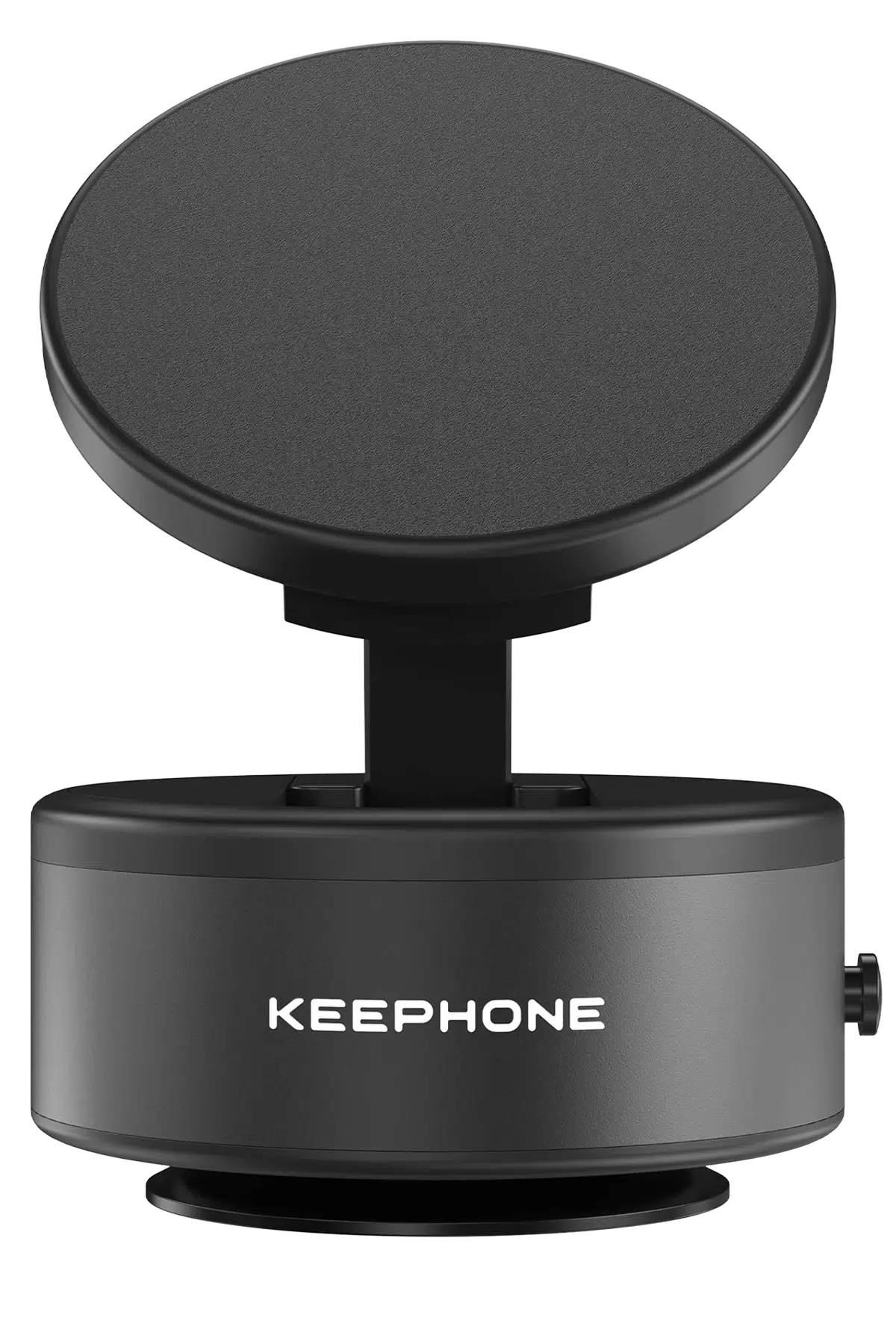 Keephone CR107 Vantuzlu 360 Derece Ayarlanabilir Kablosuz Şarj Destekli Manyetik Magsafe Telefon Tutucu - Siyah