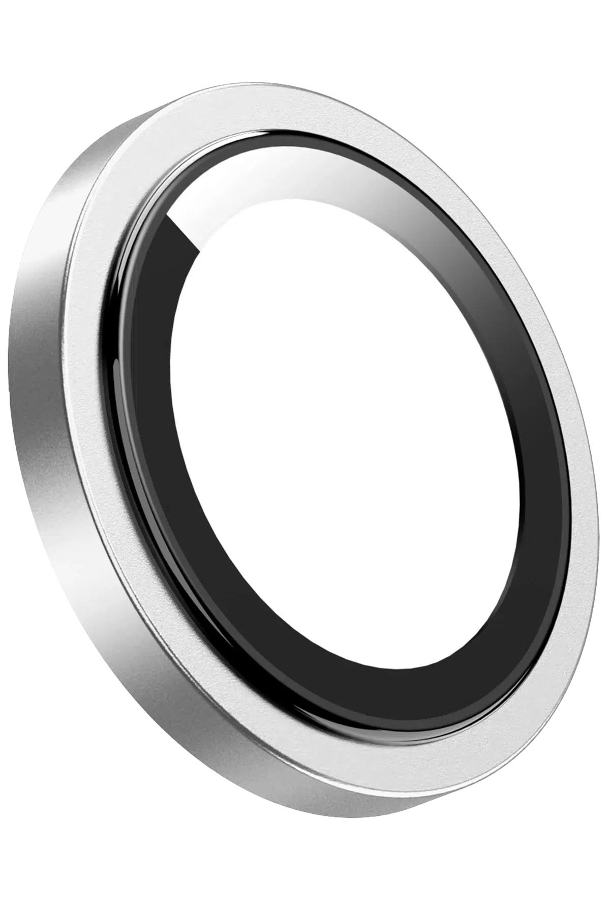 Keephone iPhone 15 Pro Max Capital Alüminyum AR Kamera Lens Koruyucu - Beyaz Titanyum