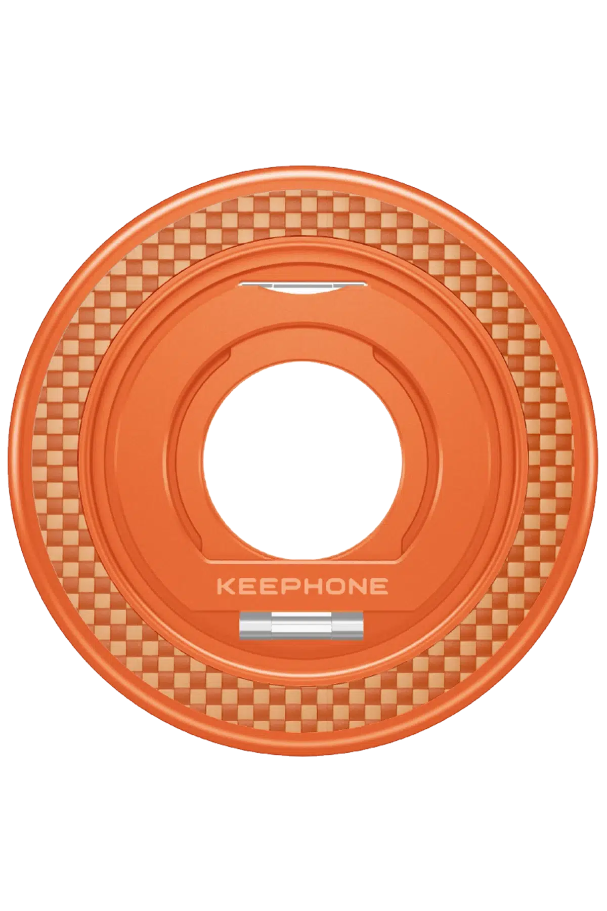 Keephone Kevlar Grip 360 Manyetik Magsafe Kickstand Yüzük - Turuncu