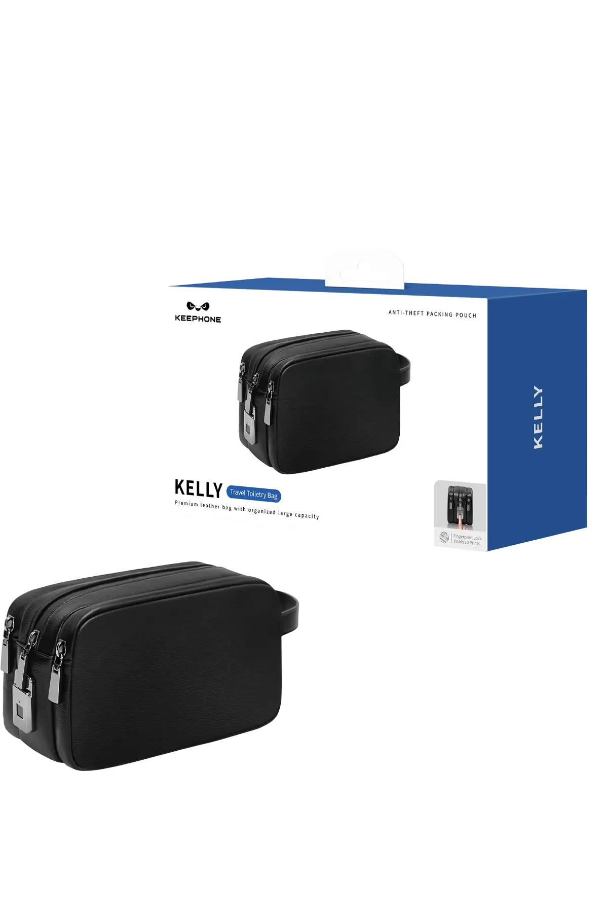 Keephone KP-LB02 Kelly Çok Amaçlı Seyahat Organizer Çantası - Siyah