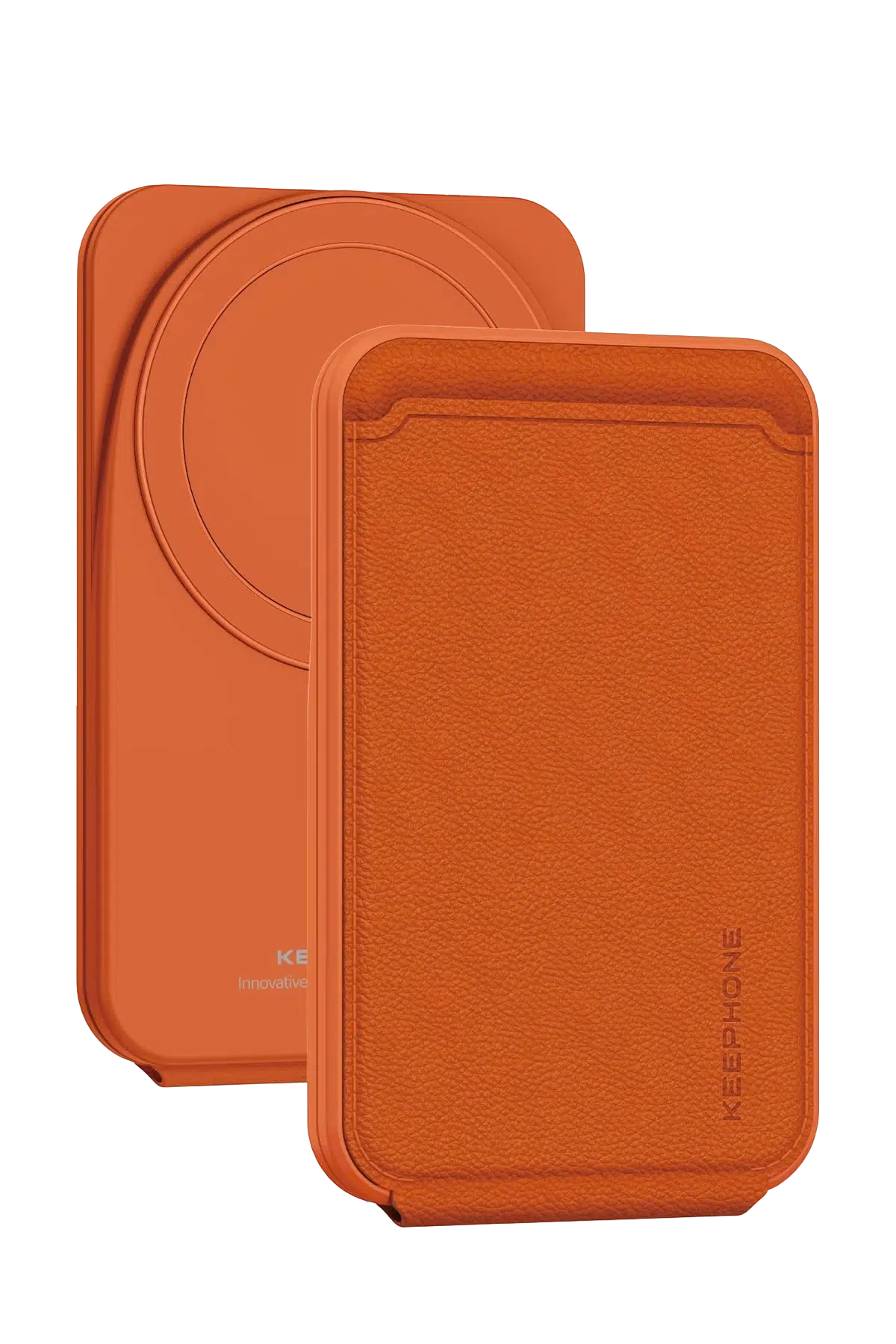 Keephone MagFold Deri Manyetik Cüzdan - Turuncu