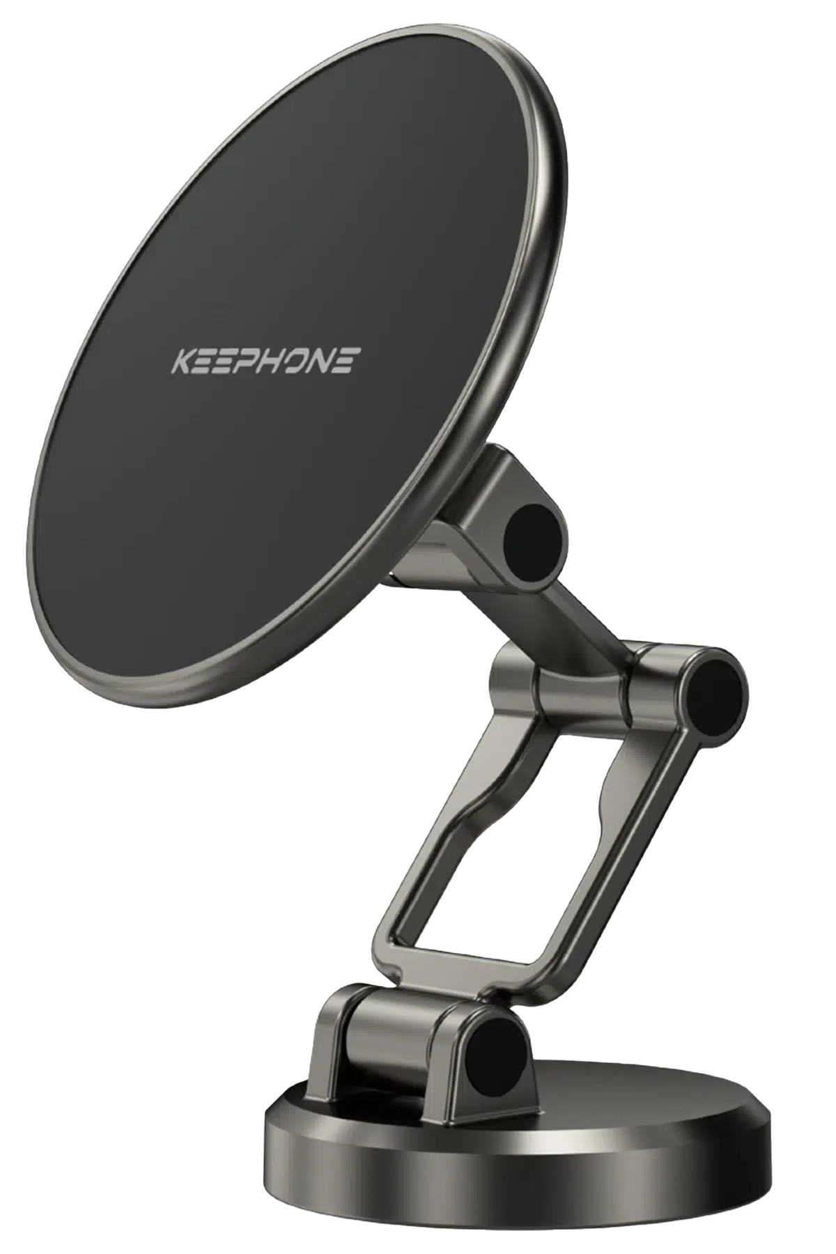 Keephone MagHold CR106 Yapışkanlı 360 Derece Ayarlanabilir Manyetik Magsafe Telefon Tutucu - Koyu Gri