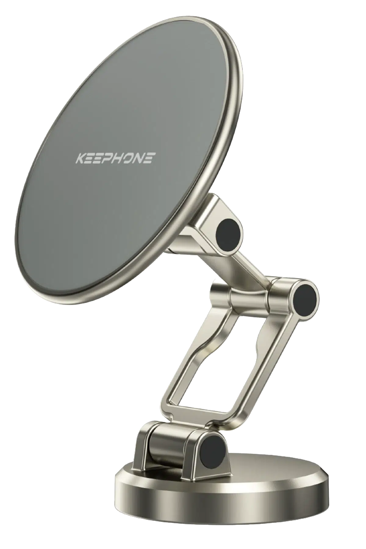 Keephone MagHold CR106 Yapışkanlı 360 Derece Ayarlanabilir Manyetik Magsafe Telefon Tutucu - Titanyum