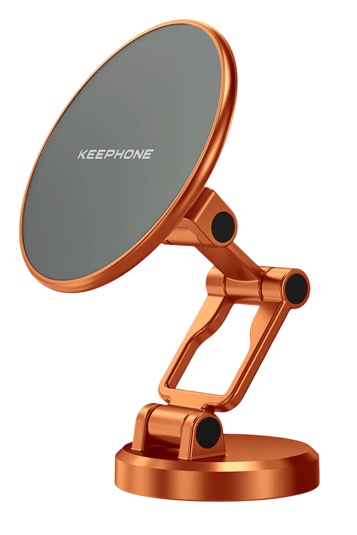 Keephone MagHold CR106 Yapışkanlı 360 Derece Ayarlanabilir Manyetik Magsafe Telefon Tutucu - Turuncu