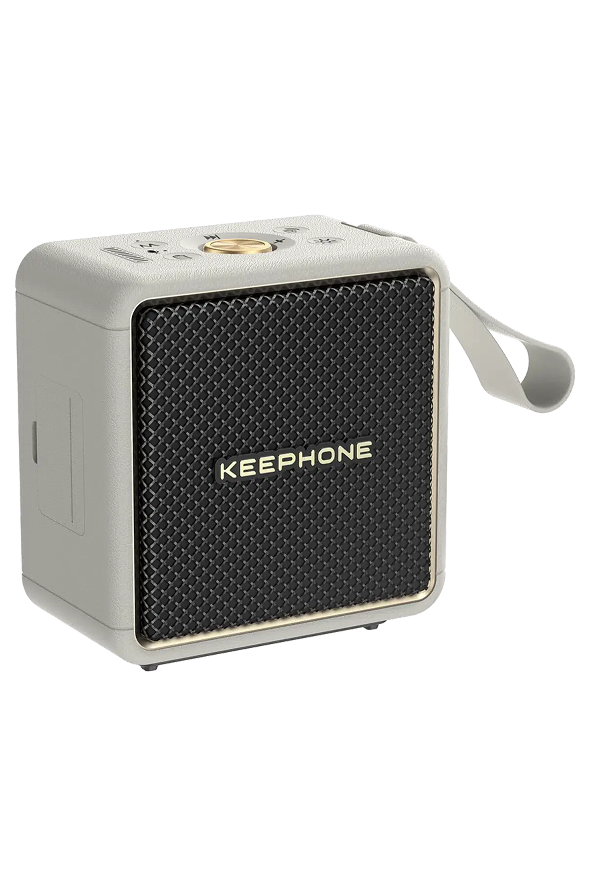Keephone MusicPod Mini 20W BT 5.3 RGB Işıklı Yüksek Bass Özellikli HiFi Kablosuz Hoparlör - Beyaz