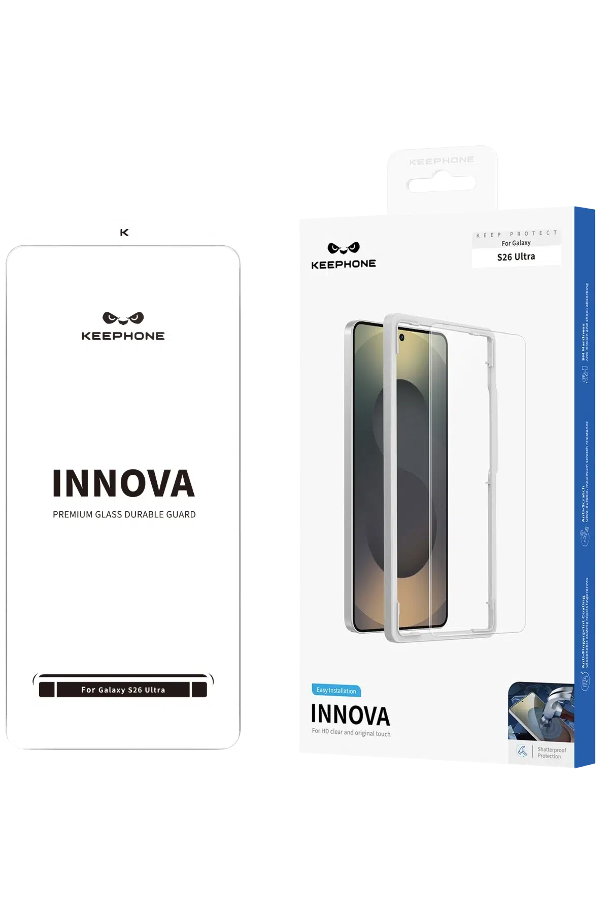 Keephone Samsung Galaxy S26 Plus Innova HD Cam Ekran Koruyucu - Şeffaf