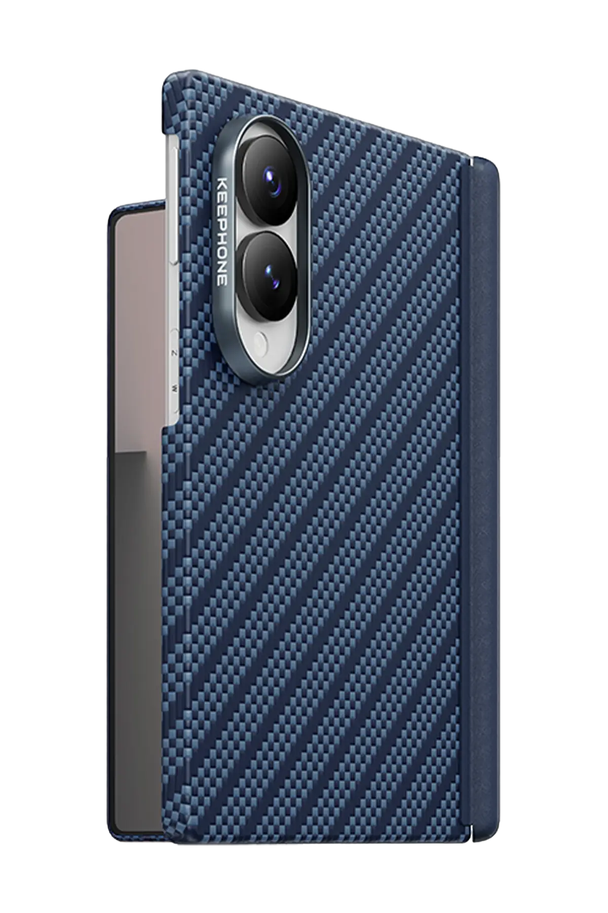 Keephone Samsung Galaxy Z Fold 8 Kevlar Mirage Magsafe Kılıf - Lacivert