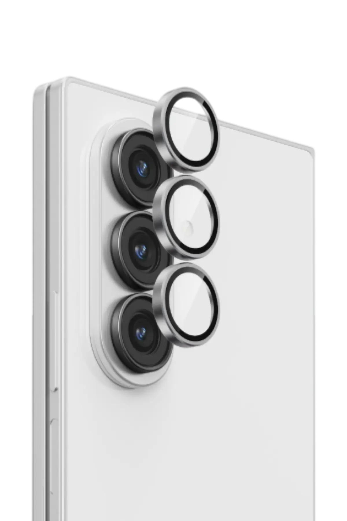 Keephone Samsung Galaxy Z Fold 8 Ultra Optix-5 Kamera Lens Koruyucu - Gri