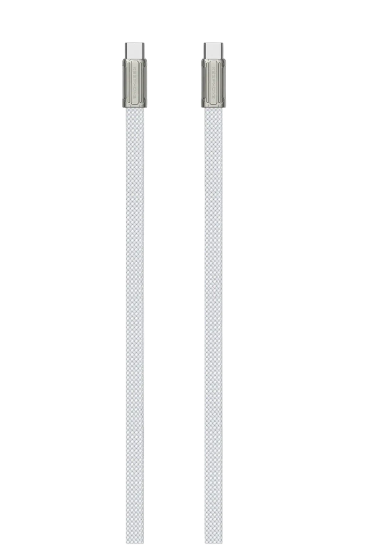 Keephone Weaveport 1.2M 60W Type-C to Type-C PD Hızlı Şarj Data Kablosu - Titanyum