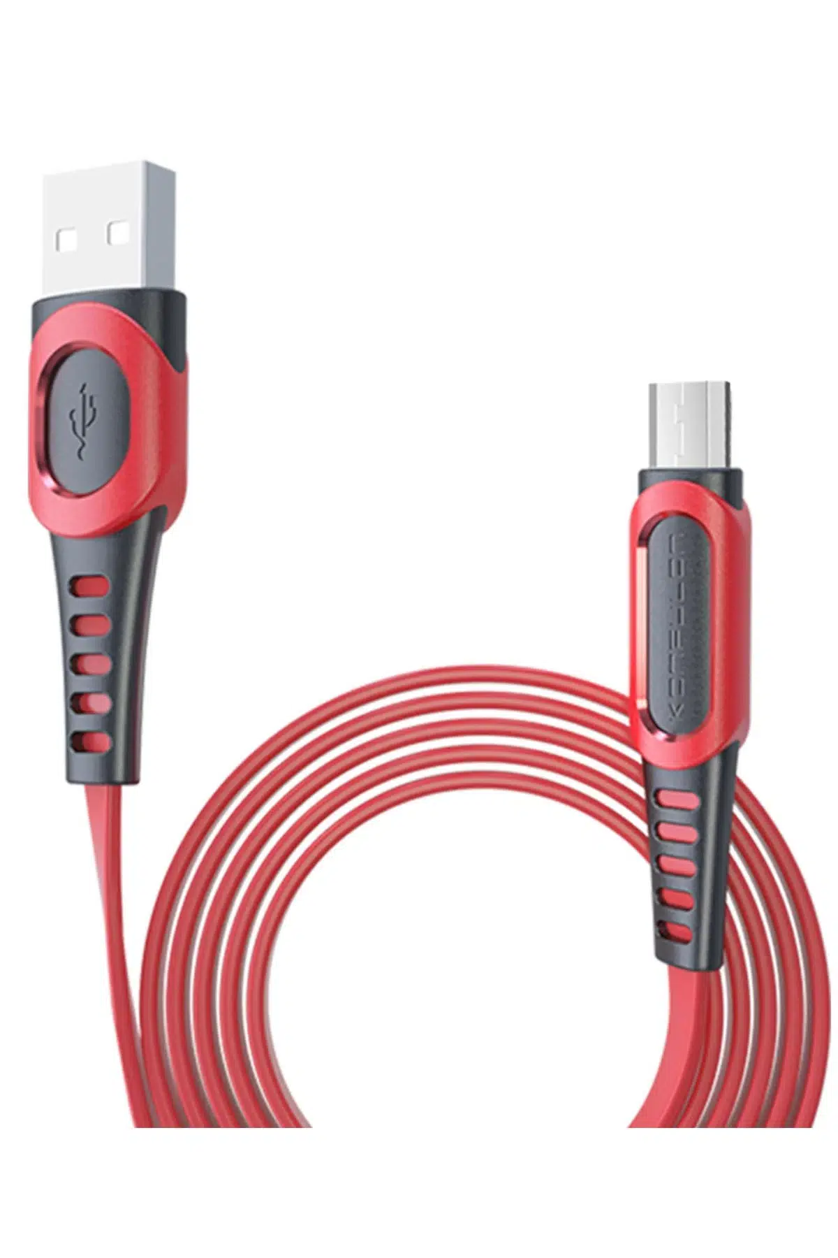 Fuchsia DC01 Süper Hızlı Micro USB Kablo 1M 2.4A - Kırmızı