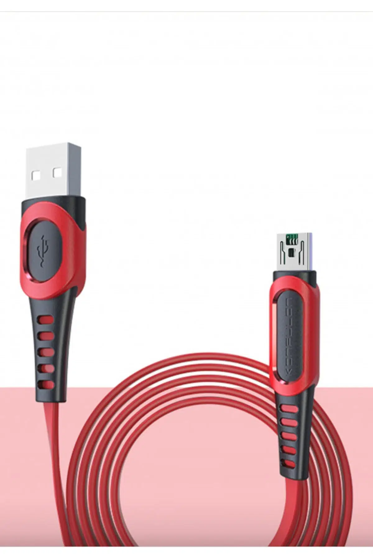Konfulon DC24 Micro USB Kablo 1.2M 4A - Kırmızı