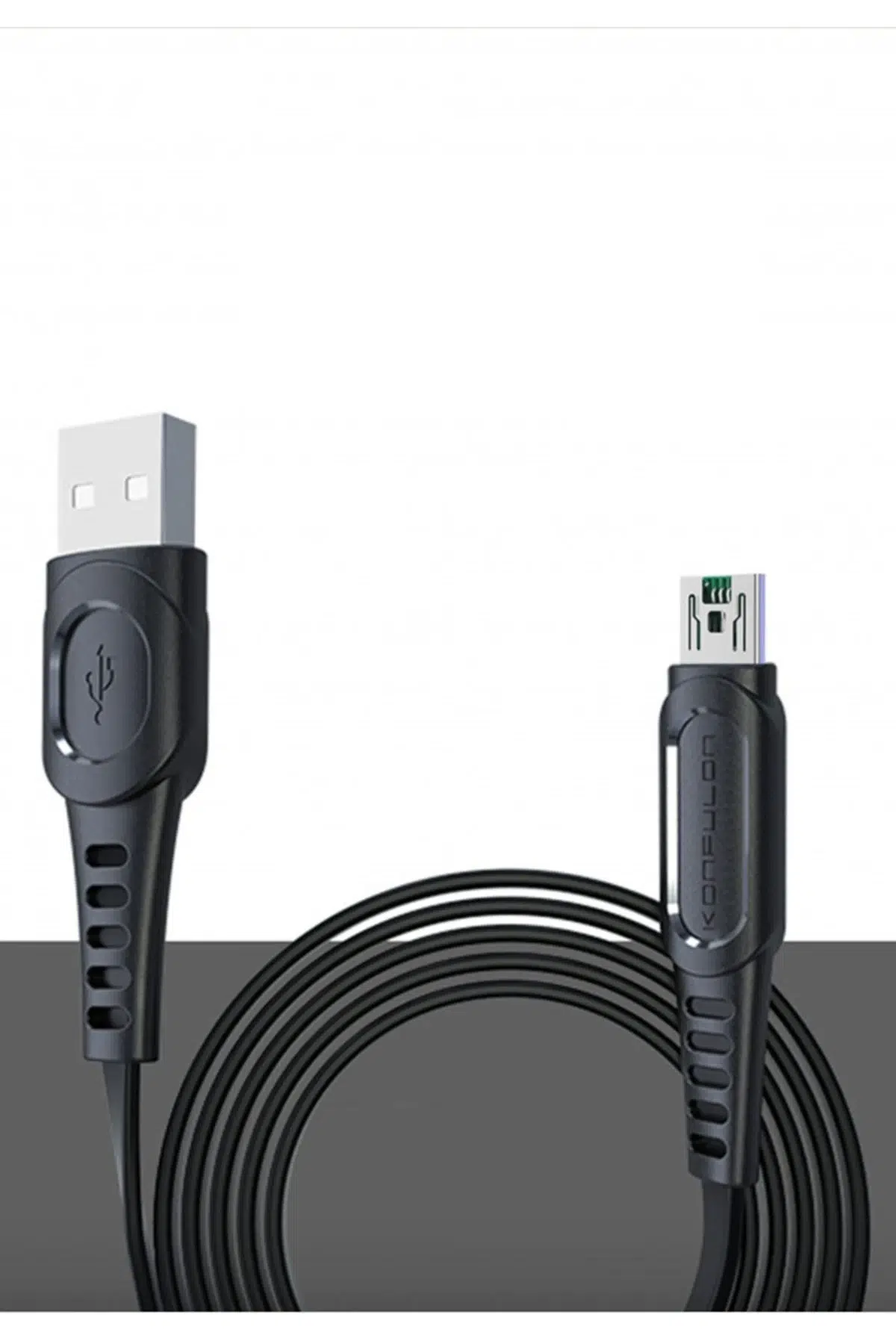 Konfulon DC24 Micro USB Kablo 1.2M 4A - Siyah
