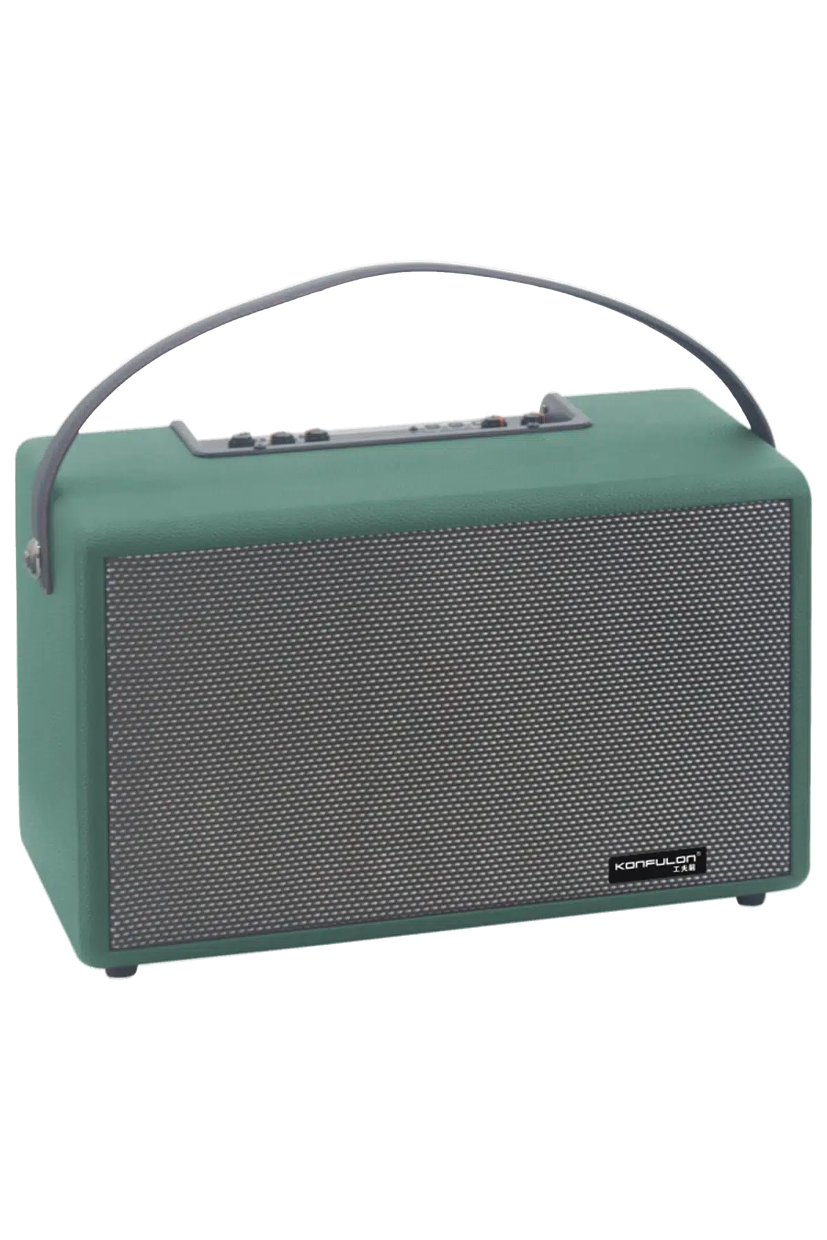 Konfulon F32 2x50W Sürücülü 2 Adet Mikrofonlu BT 5.2 Kablosuz Hoparlör - Yeşil