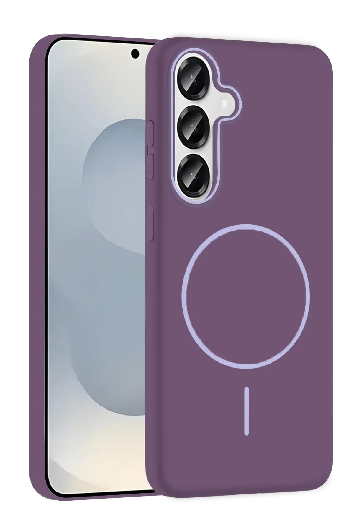 Samsung Galaxy S23 FE Broş Magsafe Kapak - Mor