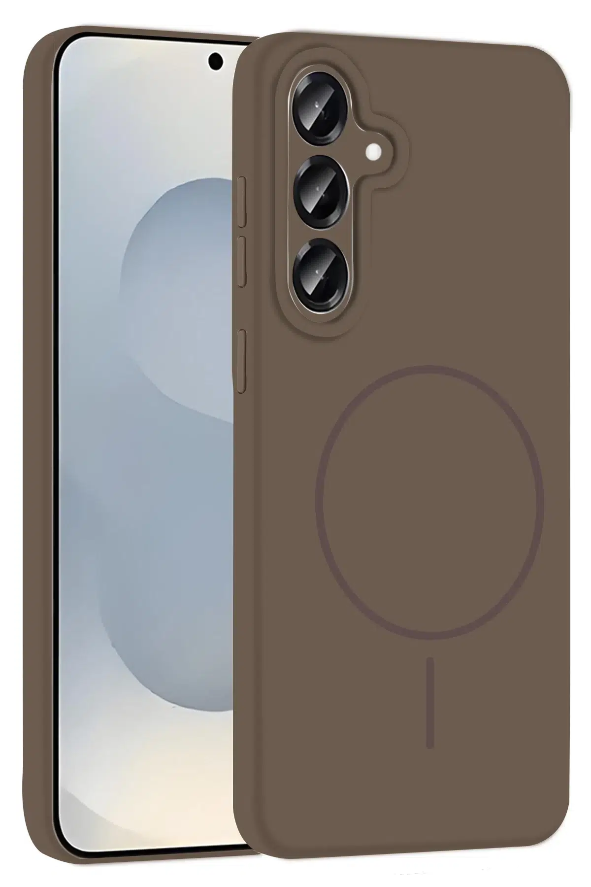 Samsung Galaxy S23 FE Kılıf Jully Magsafe Kapak - Kahverengi