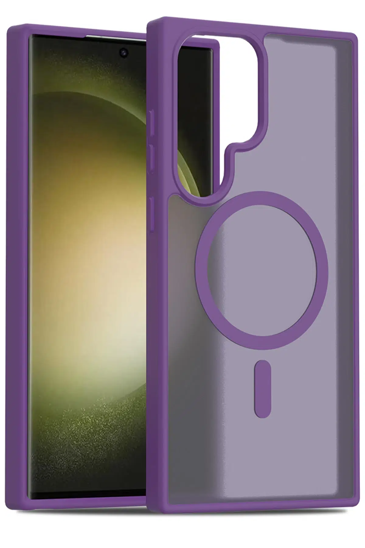 Samsung Galaxy S23 Ultra Jota Magsafe Kapak - Derin Mor