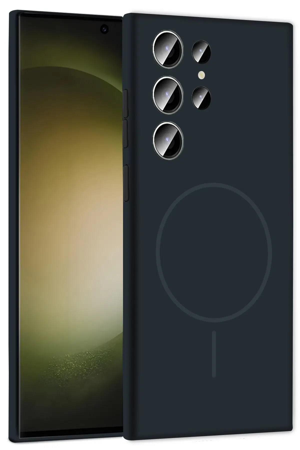 Samsung Galaxy S23 Ultra Kılıf Jully Magsafe Kapak - Füme