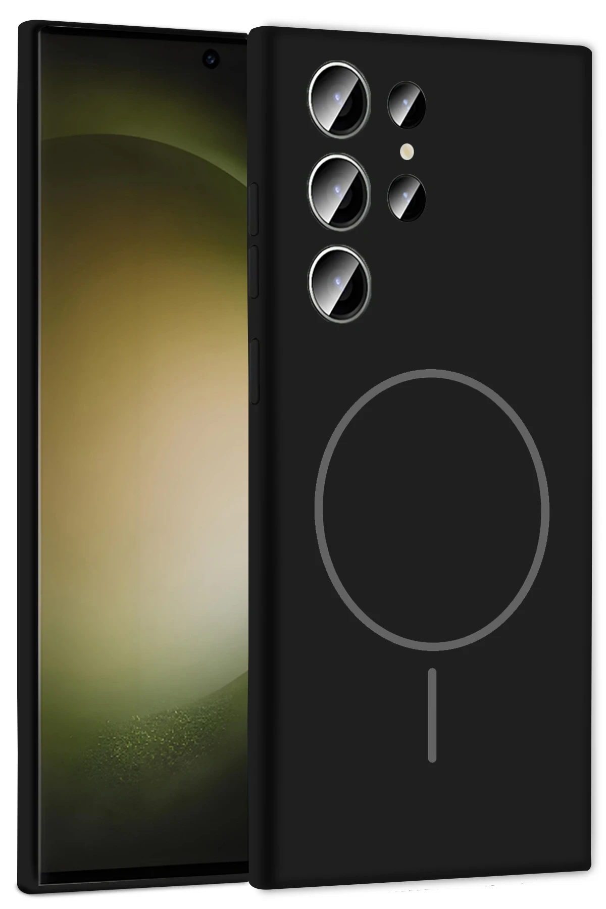 Samsung Galaxy S23 Ultra Kılıf Jully Magsafe Kapak - Siyah