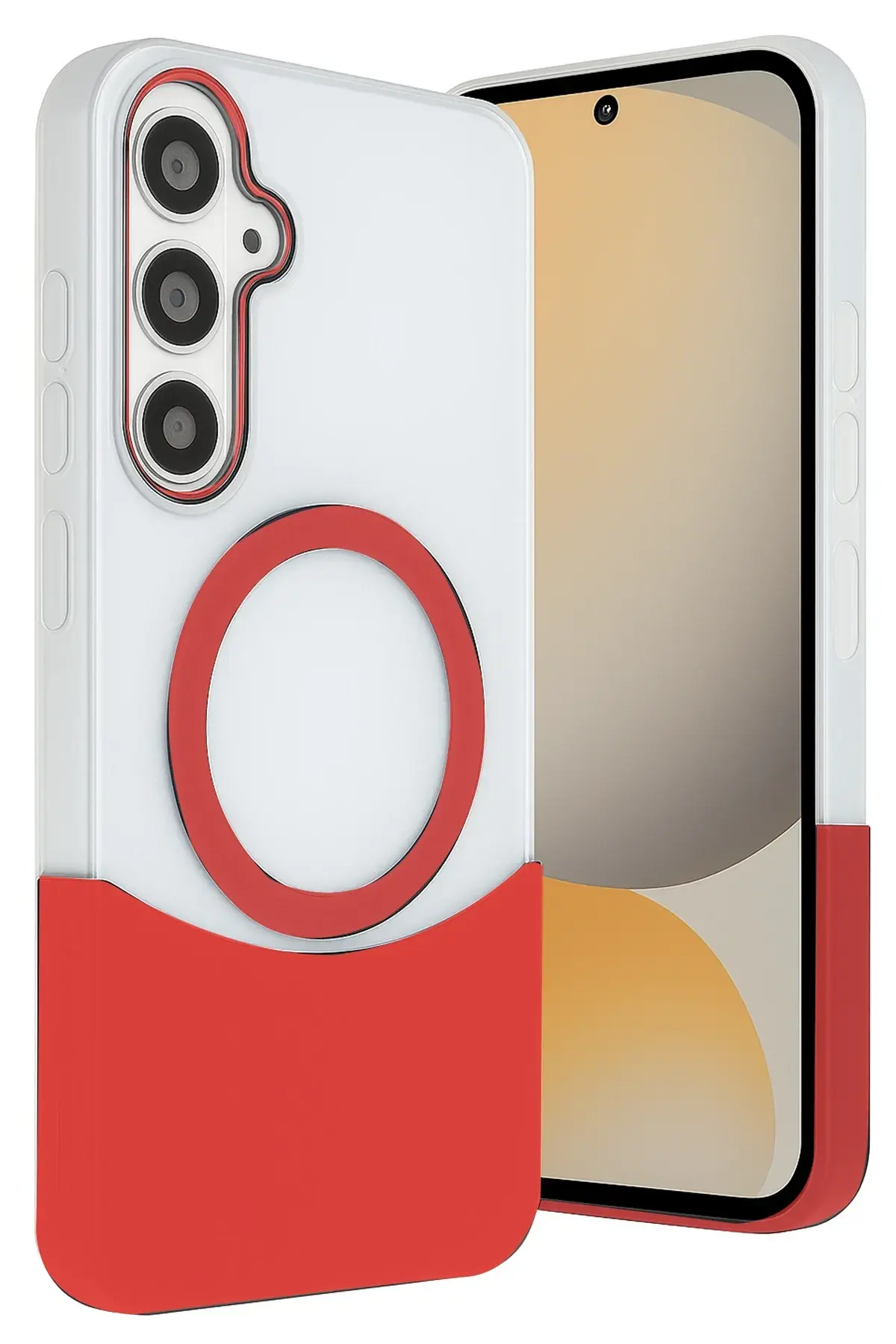 Samsung Galaxy S24 FE Velar Magsafe Kapak - Kırmızı