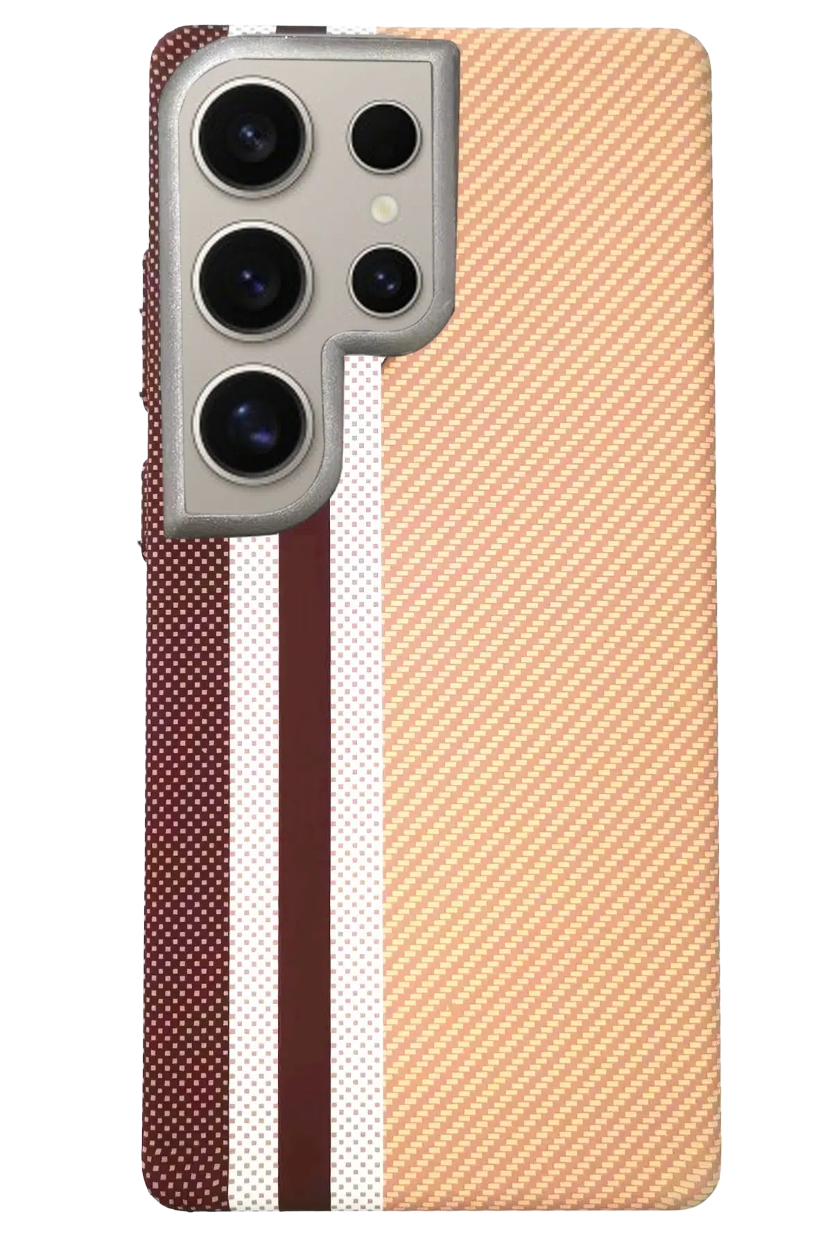 Samsung Galaxy S24 Ultra Besa Magsafe Kapak - Krem