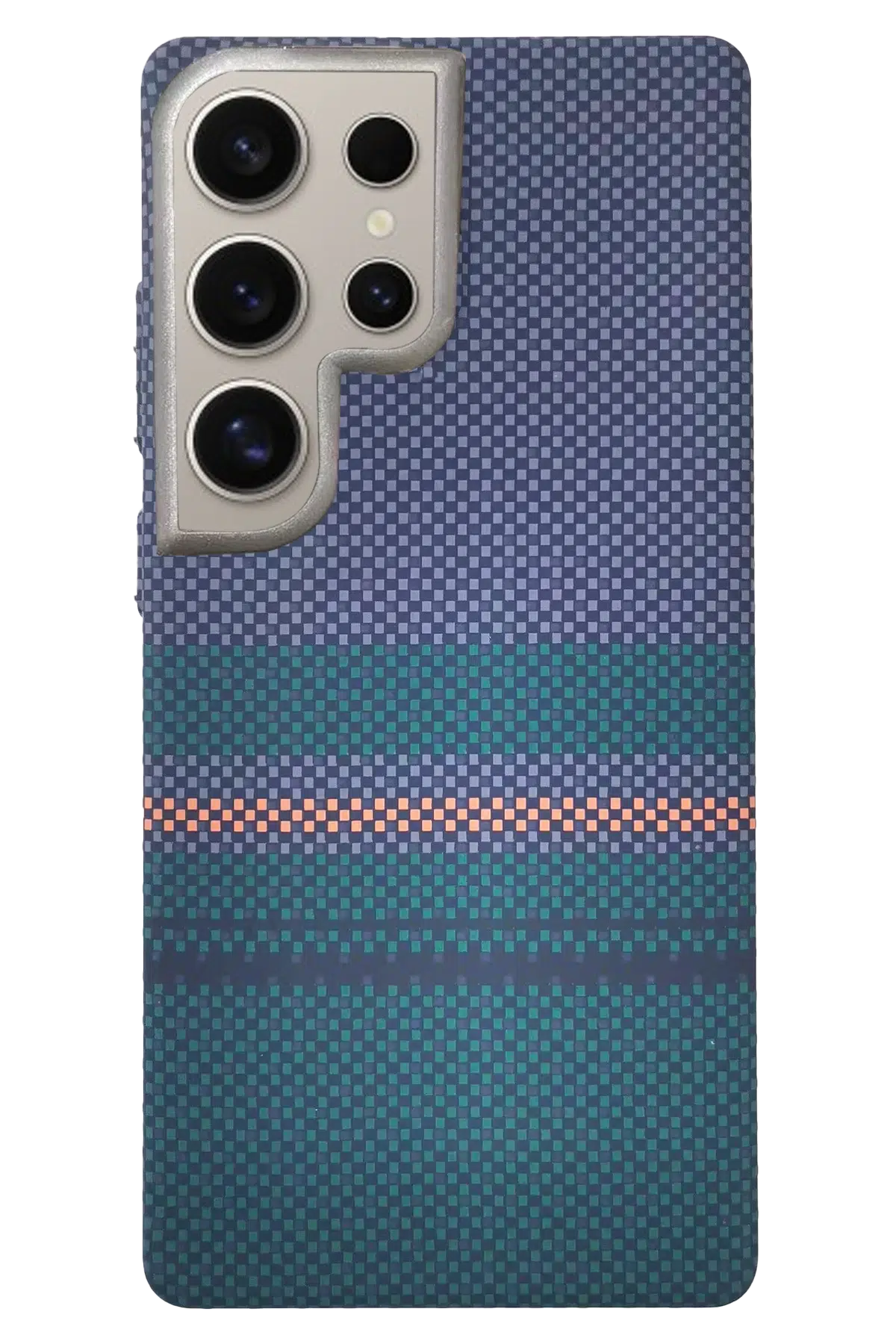 Samsung Galaxy S24 Ultra Besa Magsafe Kapak - Mavi