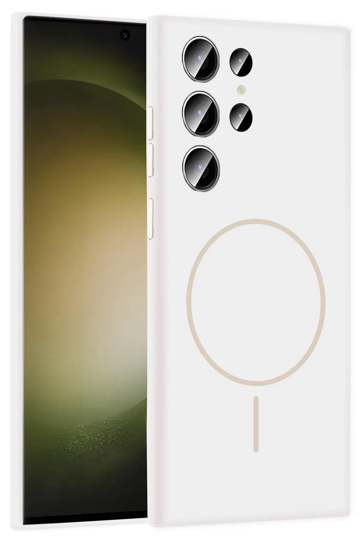 Samsung Galaxy S24 Ultra Kılıf Jully Magsafe Kapak - Beyaz