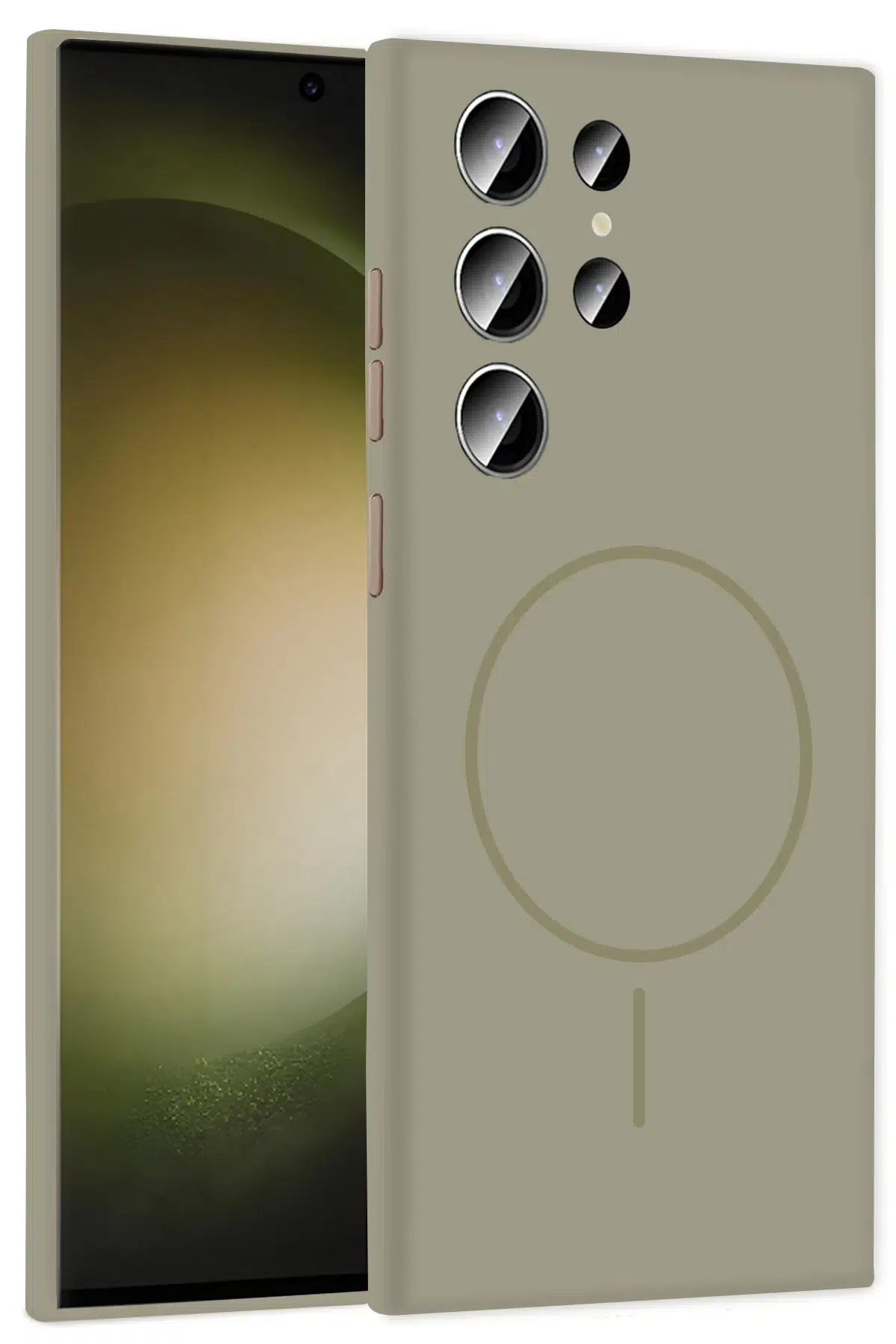 Samsung Galaxy S24 Ultra Kılıf Jully Magsafe Kapak - Çöl Titanyum