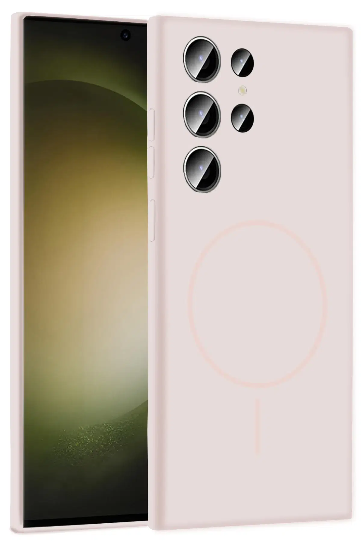 Samsung Galaxy S24 Ultra Kılıf Jully Magsafe Kapak - Pudra