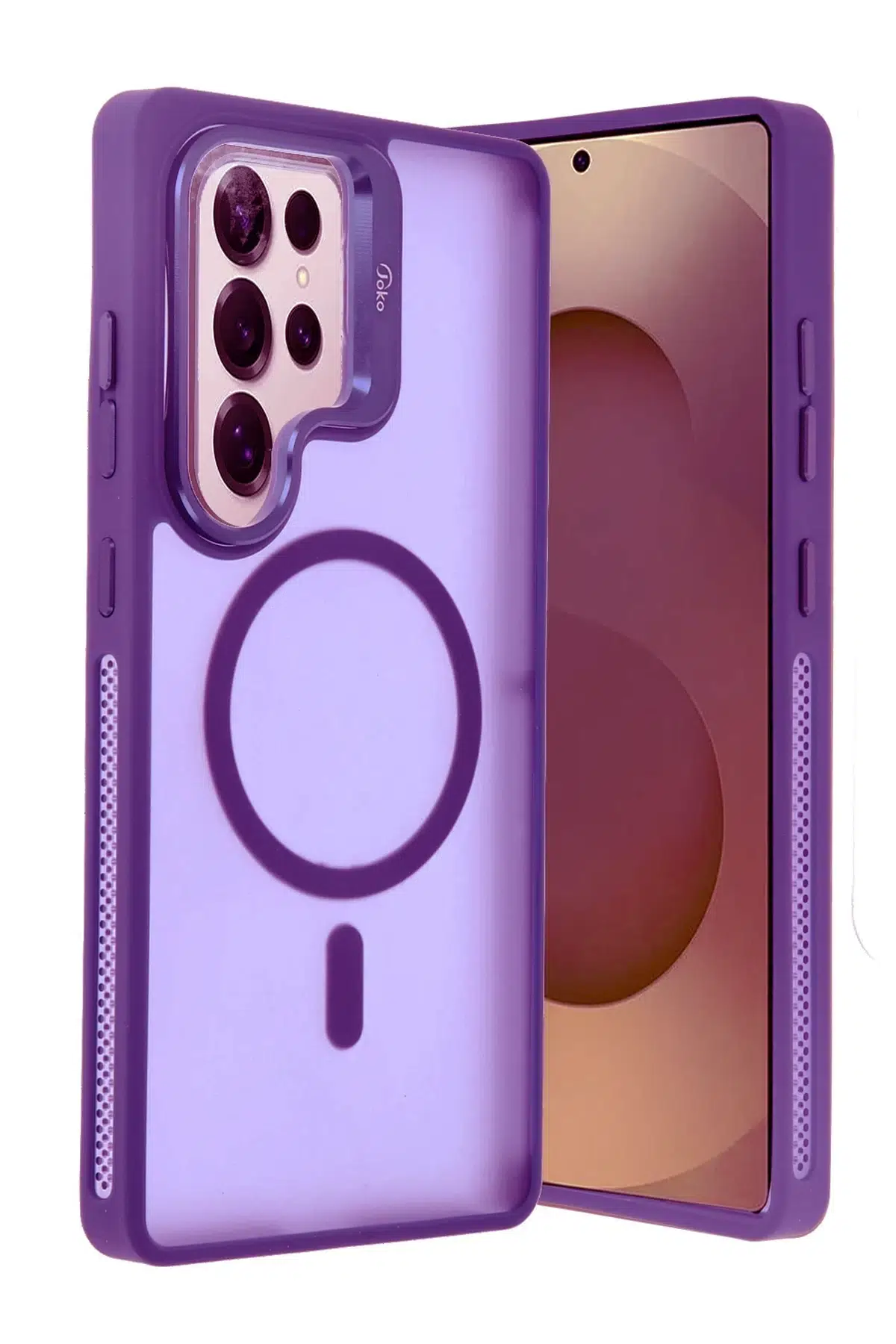 Samsung Galaxy S25 Ultra Flet Lens Magsafe Kapak - Derin Mor