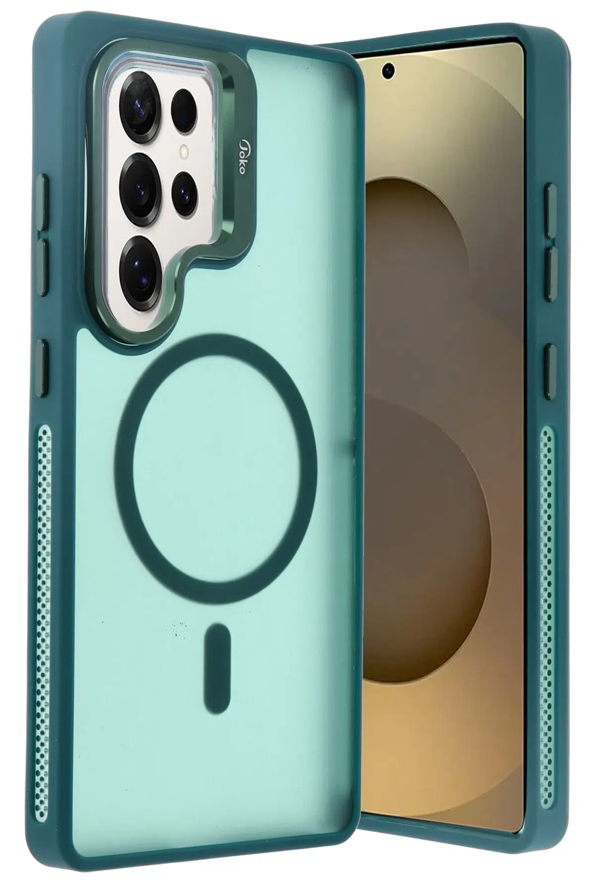 Samsung Galaxy S25 Ultra Flet Lens Magsafe Kapak - Koyu Yeşil