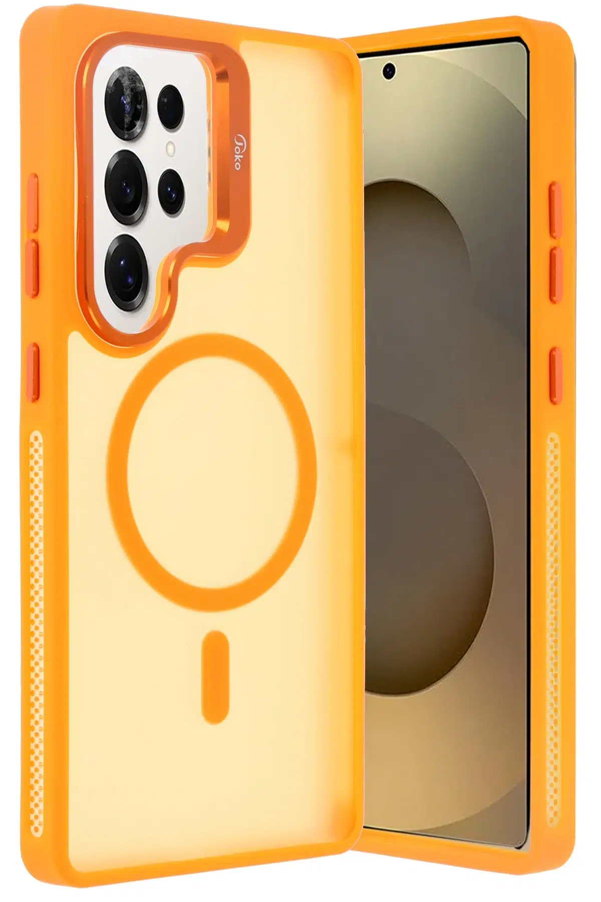 Samsung Galaxy S25 Ultra Flet Lens Magsafe Kapak - Turuncu