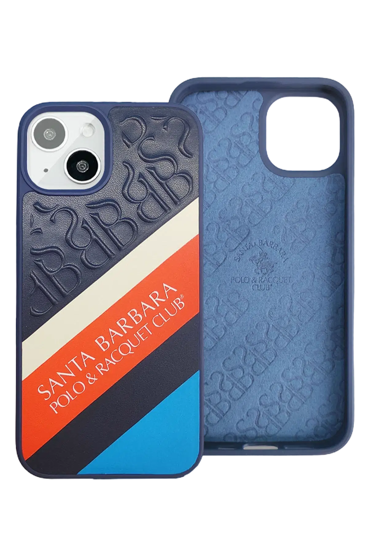 Santa Barbara Polo Racquet Club Apple iPhone 13 Franco Deri Kapak - Mavi