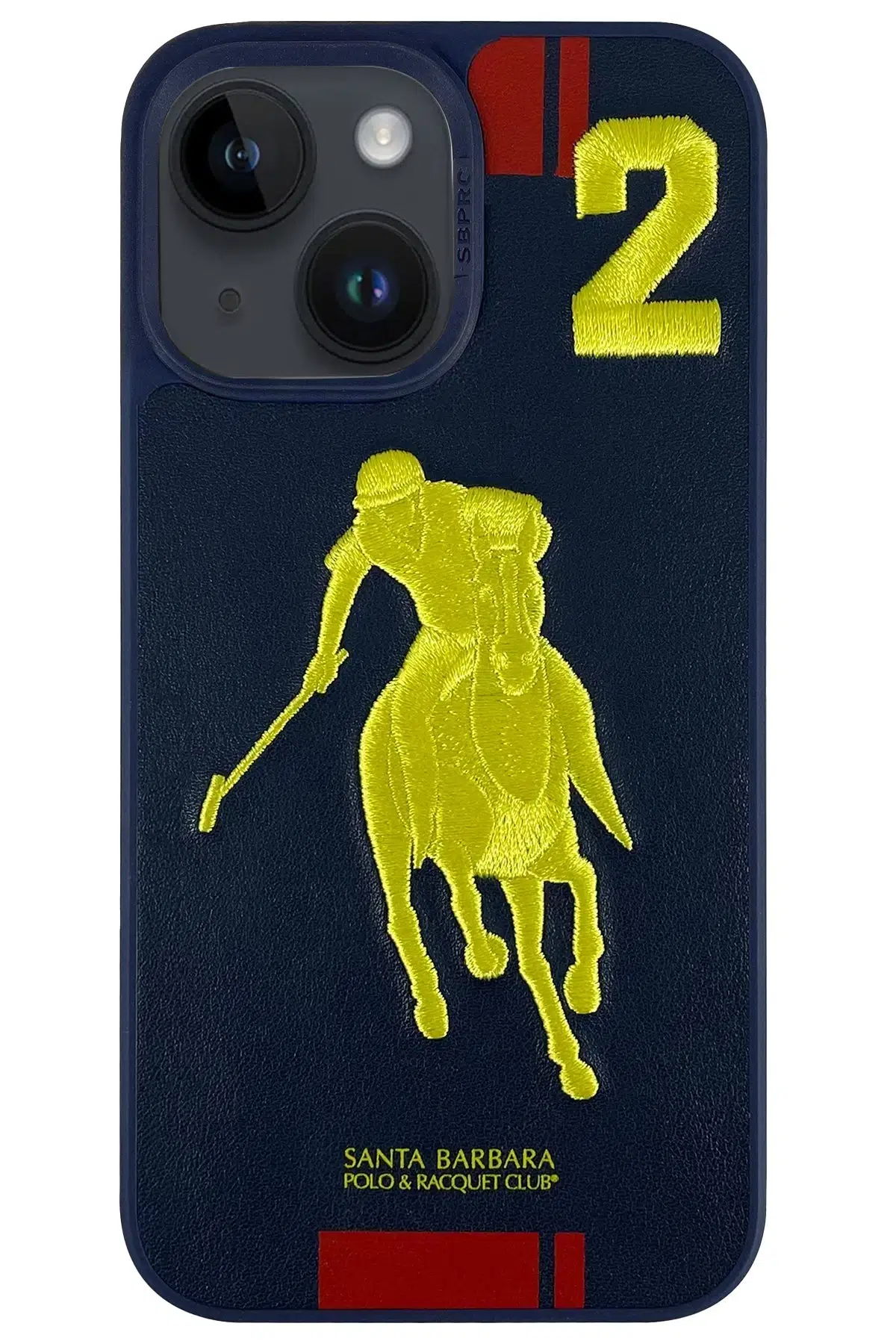 Santa Barbara Polo Racquet Club Apple iPhone 13 Garner Deri Kapak - Lacivert