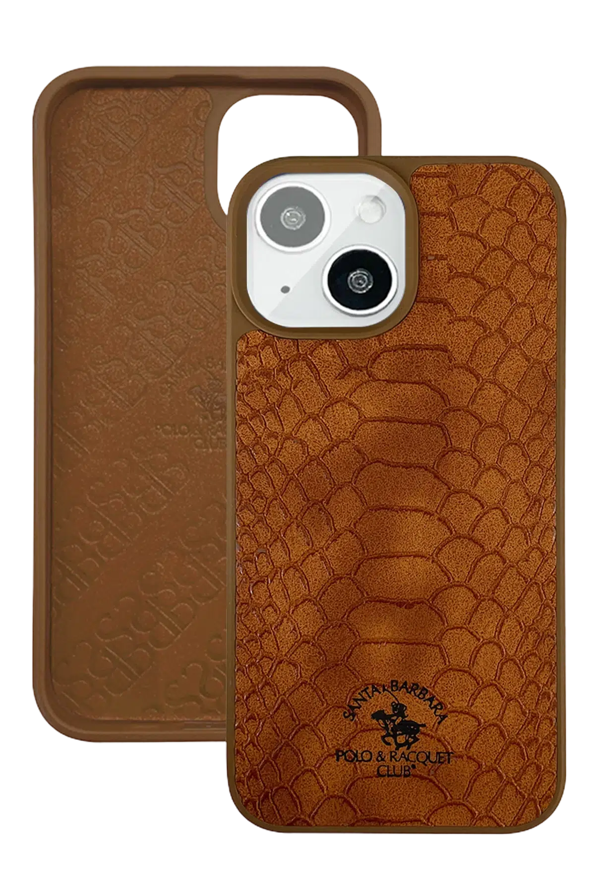 Santa Barbara Polo Racquet Club Apple iPhone 13 Knight Deri Kapak - Kahverengi