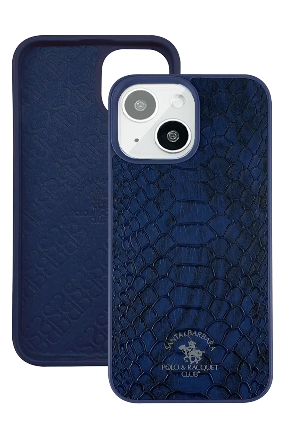 Santa Barbara Polo Racquet Club Apple iPhone 13 Knight Deri Kapak - Lacivert