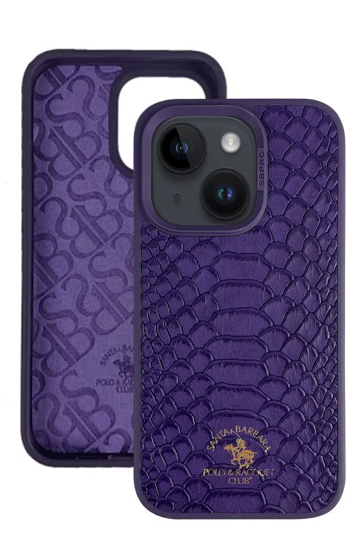 Santa Barbara Polo Racquet Club Apple iPhone 13 Knight Deri Kapak - Mor