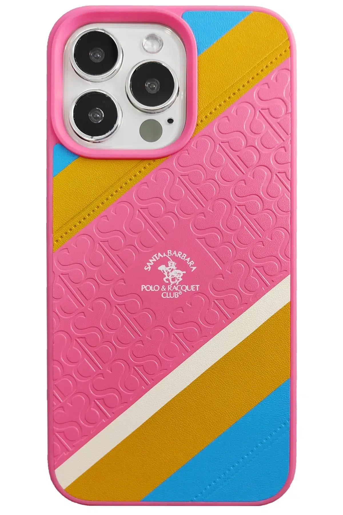 Santa Barbara Polo Racquet Club Apple iPhone 13 Pro Franco Deri Kapak - Pembe