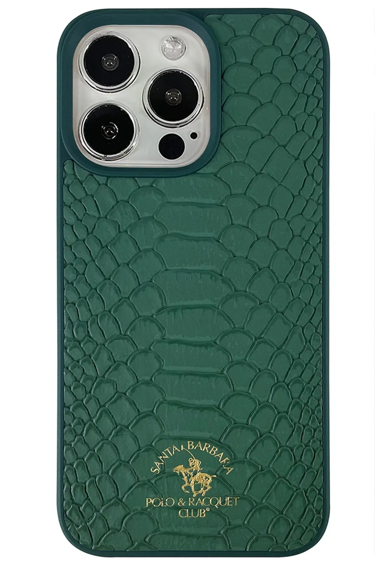 Santa Barbara Polo Racquet Club Apple iPhone 13 Pro Knight Deri Kapak - Yeşil