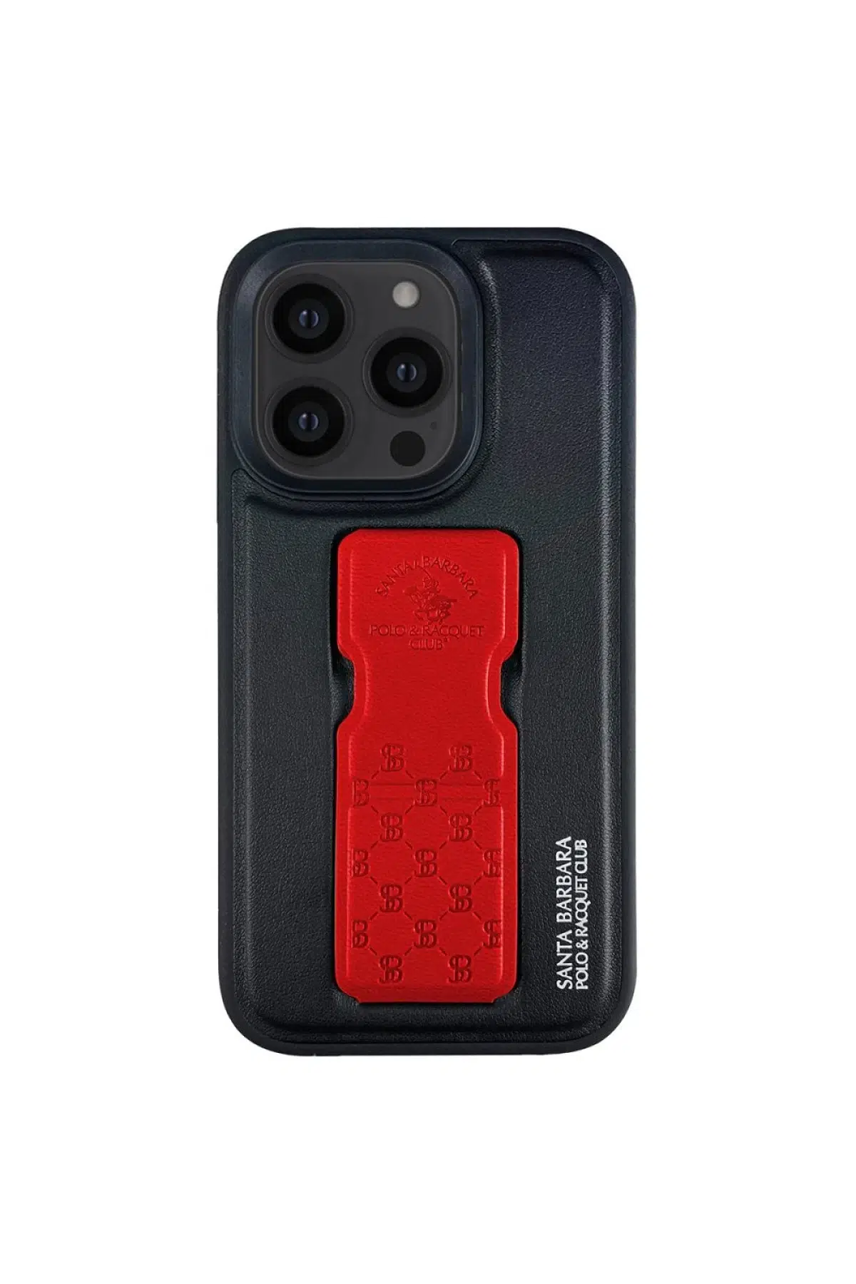 Santa Barbara Polo Racquet Club Apple iPhone 13 Pro Max Parker Stand Kapak - Kırmızı
