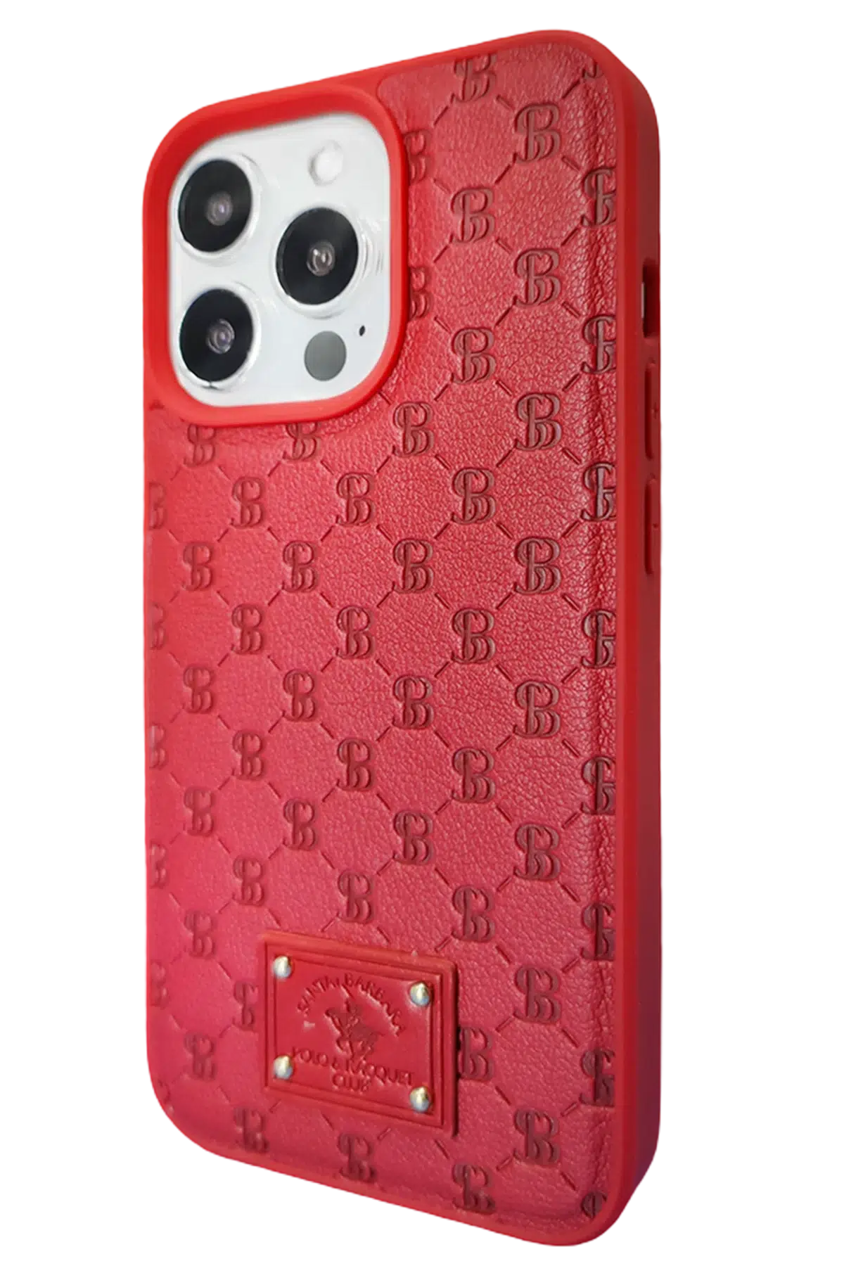 Santa Barbara Polo Racquet Club Apple iPhone 13 Pro Merte Kapak - Kırmızı