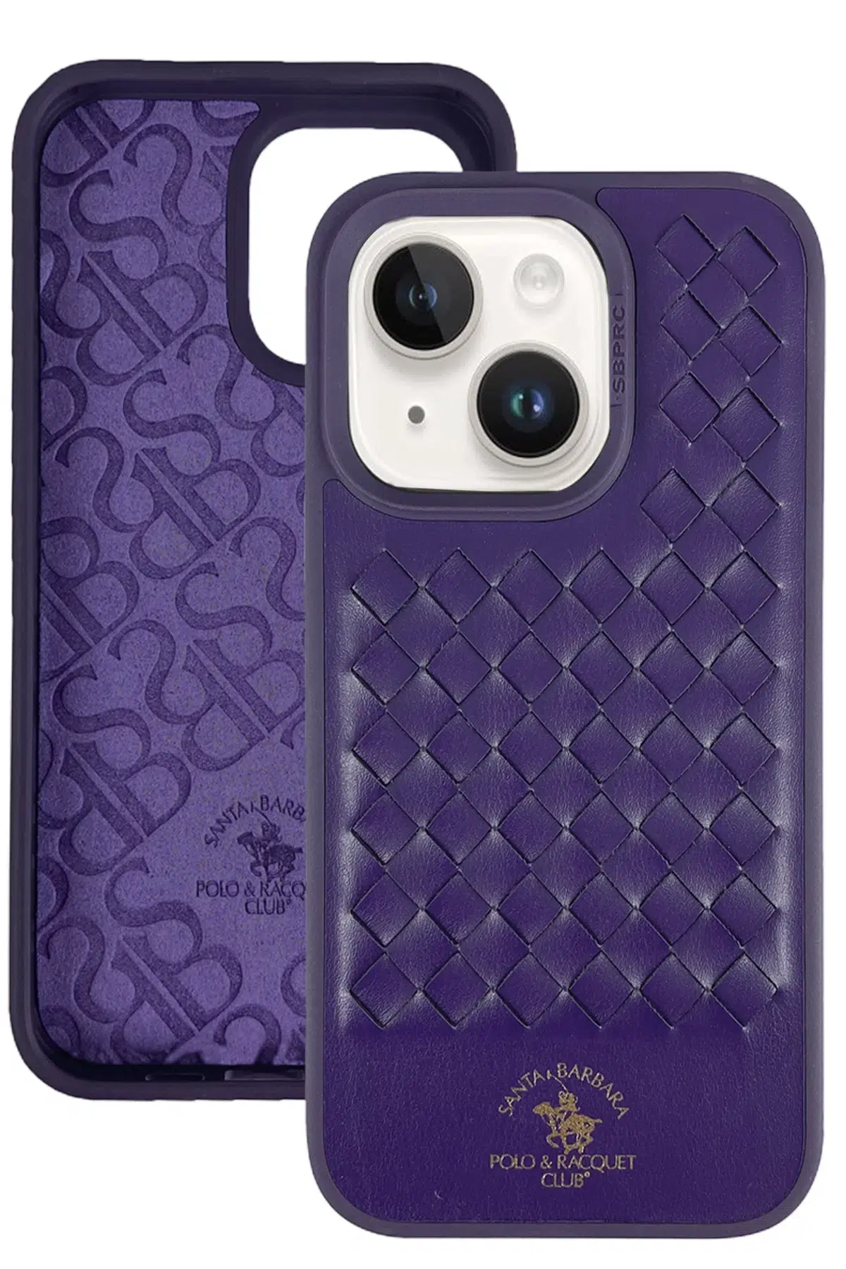 Santa Barbara Polo Racquet Club Apple iPhone 13 Ravel Deri Kapak - Lacivert