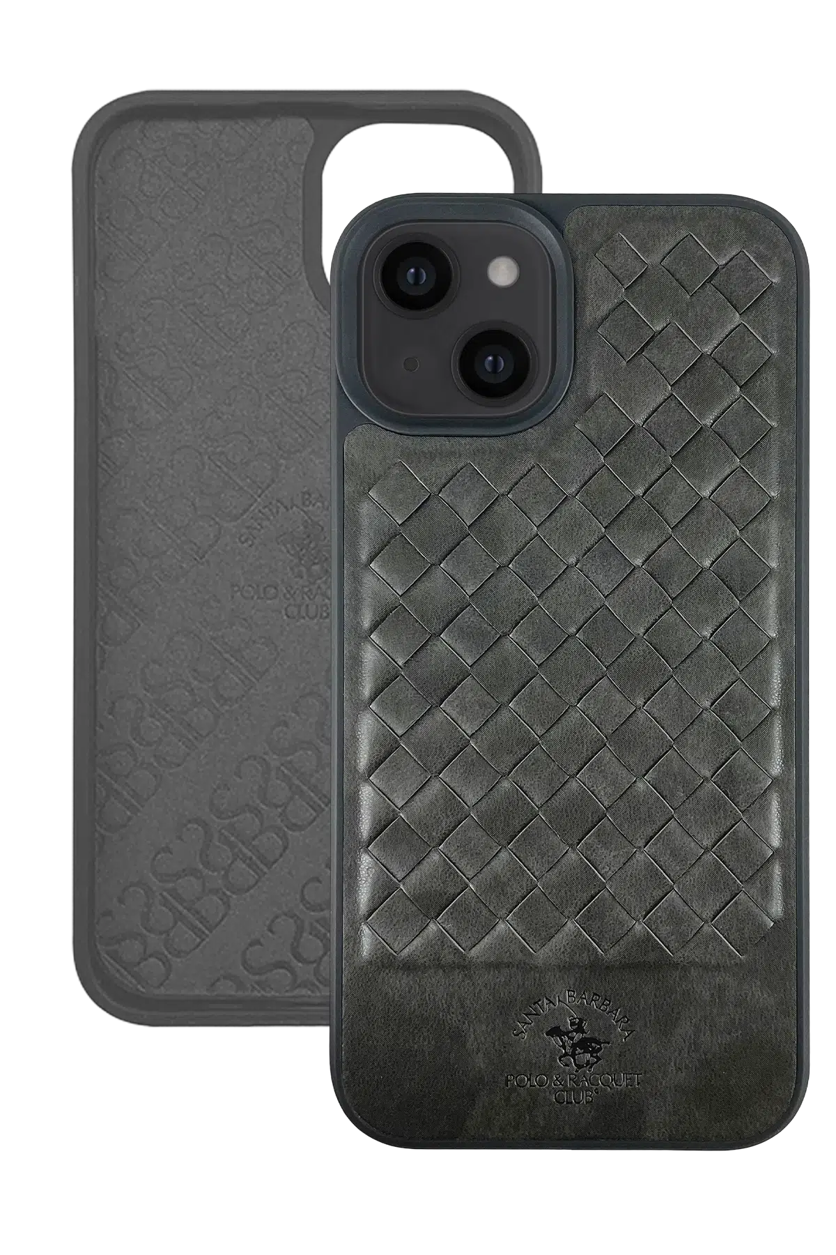 Santa Barbara Polo Racquet Club Apple iPhone 13 Ravel Deri Kapak - Yeşil