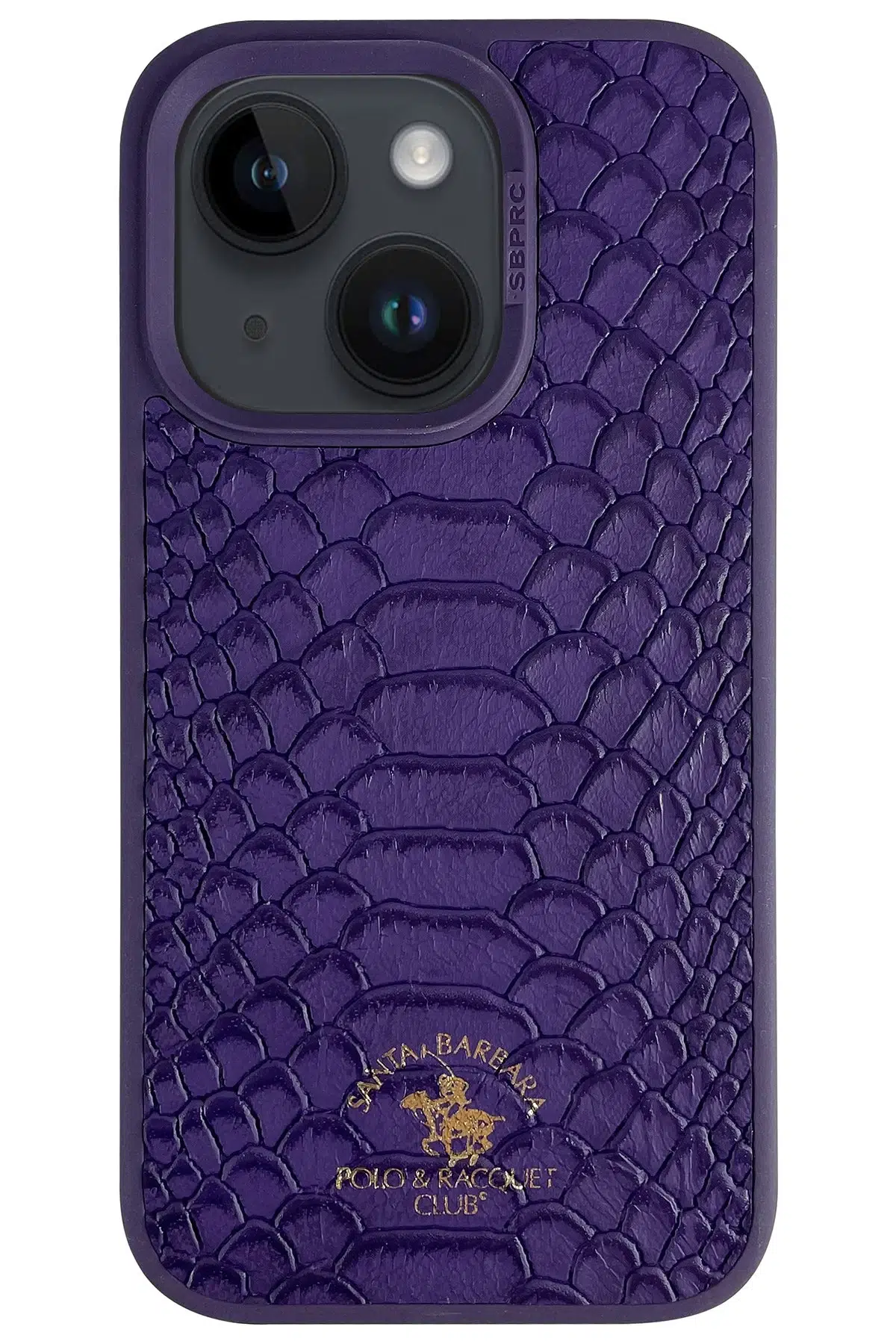 Santa Barbara Polo Racquet Club Apple iPhone 14 Knight Deri Kapak - Mor