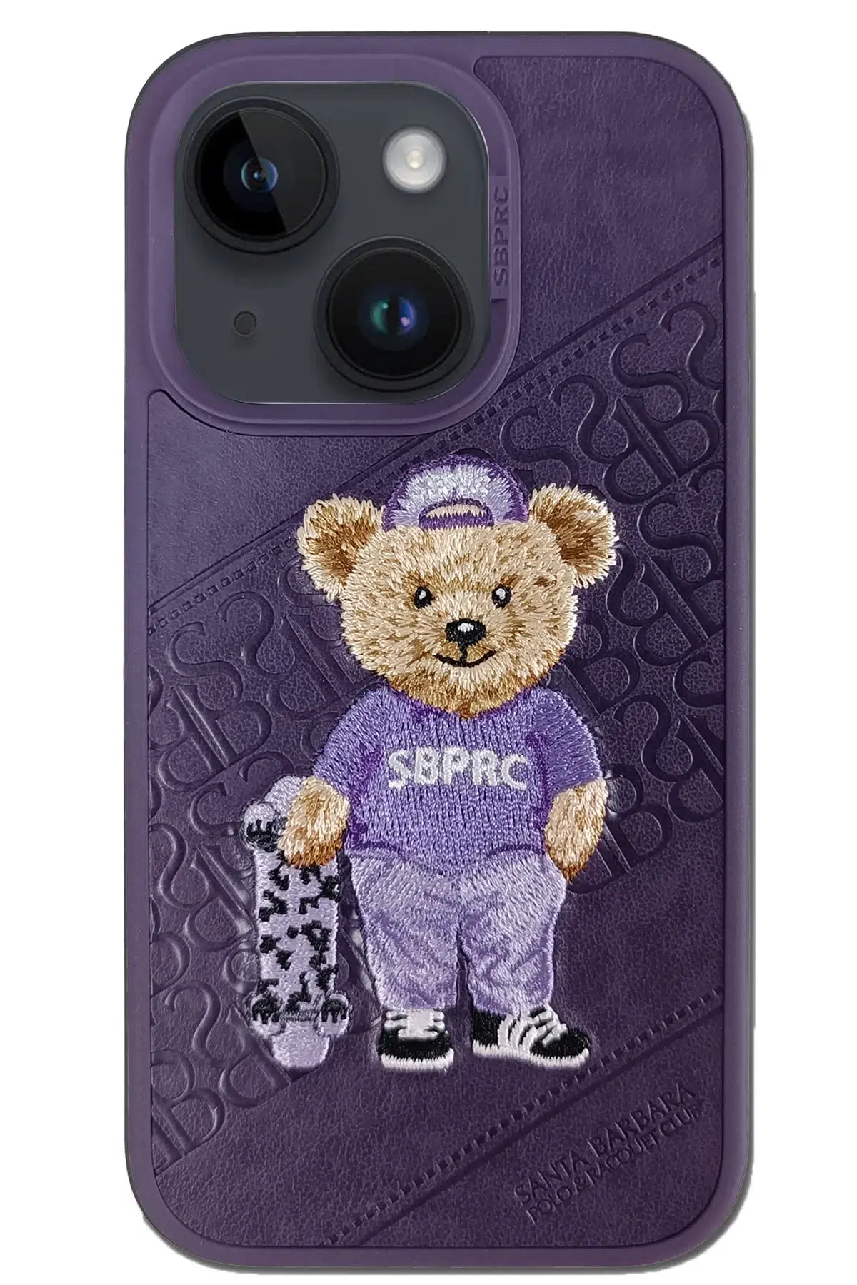 Santa Barbara Polo Racquet Club Apple iPhone 14 Plus Crete Deri Kapak - Mor