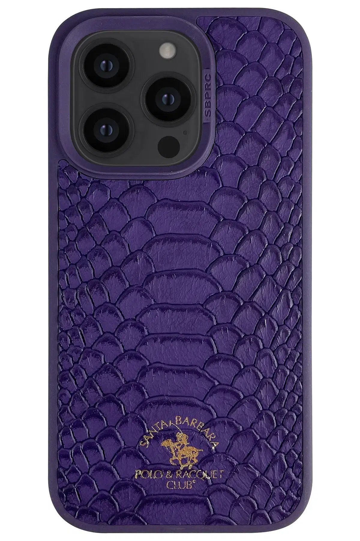 Santa Barbara Polo Racquet Club Apple iPhone 14 Pro Knight Deri Kapak - Mor